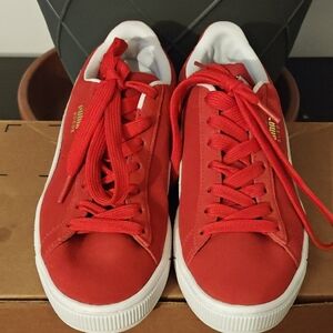 Puma Red Athletic Shoes